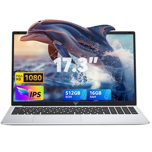 MALLRACE 2025 Laptop,17.3-Inch FHD Display Laptop with Quad Core-12th Alder Lake N97(Up to 3.6GHz),...