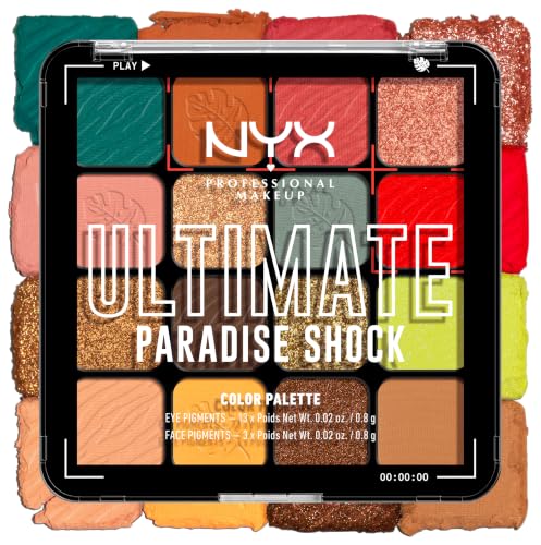 NYX Professional Makeup Lidschattenpalette mit 16 Farbtönen, Intensives und langanhaltendes Finish… – Ansicht 3