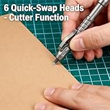 Mp1 Multi-functional Titanium Pen – Ultimate Edc Pocket Tool, MP1 Titanium Multitool Pens with 6 Quick-Swap Heads, Multi Tool Pen Set, Portable Bolt Action Pens, Mini Pocket Pen for Office (Black) - Image 3