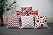 MONTANCHEZZ Pack 6 Fundas de Cojín 45 x 45cm. Impresión Digital, Textura Sedosa, Estilo Moderno. Throw Pillow Case Funda de Almohada (Rojo)