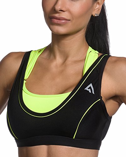 Adjustable Sports Bra for Medium to High Impact Sports & Fitness Activities