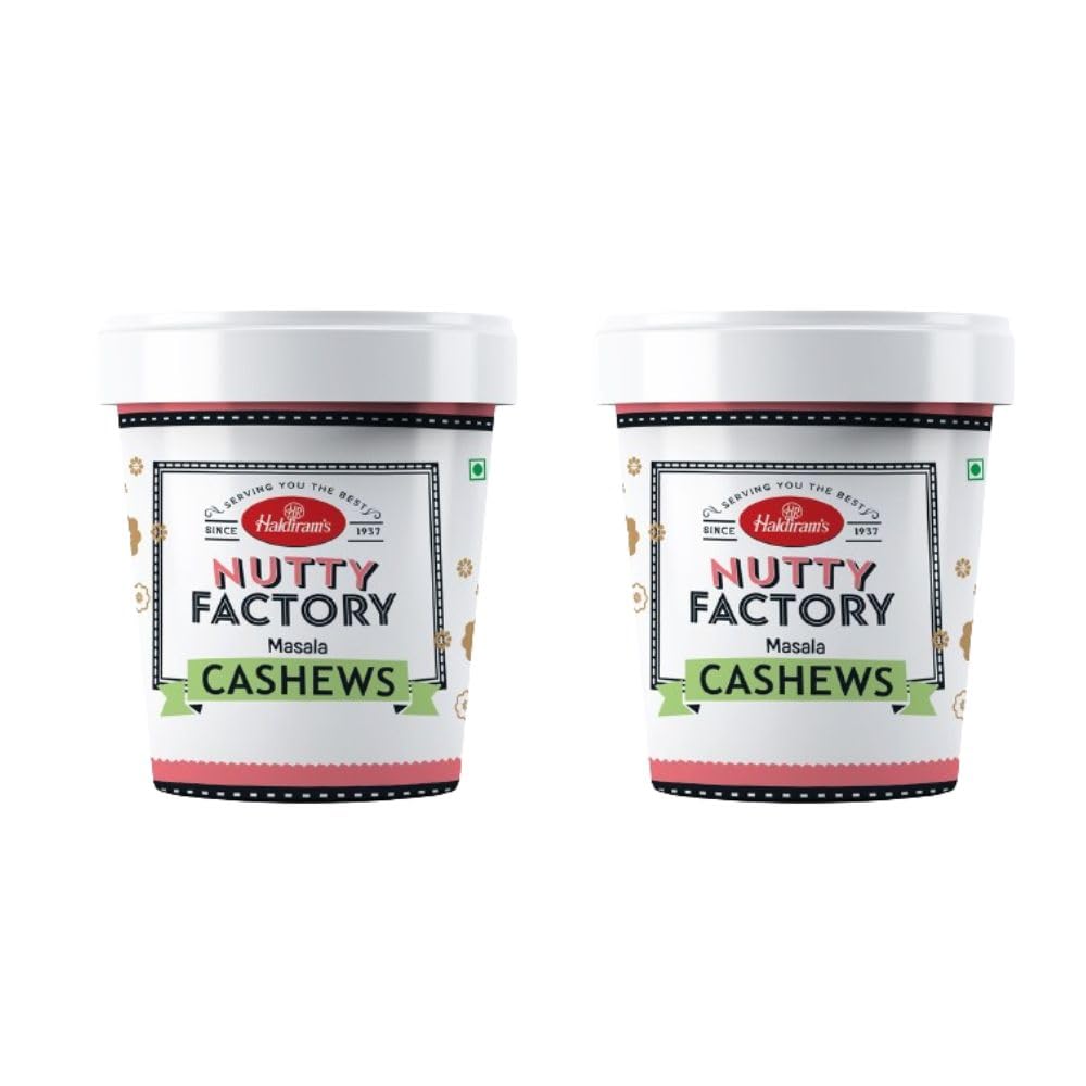 Haldirams Masala Cashews Combo 325g x 2 | Masala Cashews Roasted | Premium Salted Whole Cashew Nuts | Rich in Protein | Crunchy & Delicious | Healthy Snacks | Salted Cashew Gift Pack (B0CVRXMJY5) Amazon Price History, Amazon Price Tracker