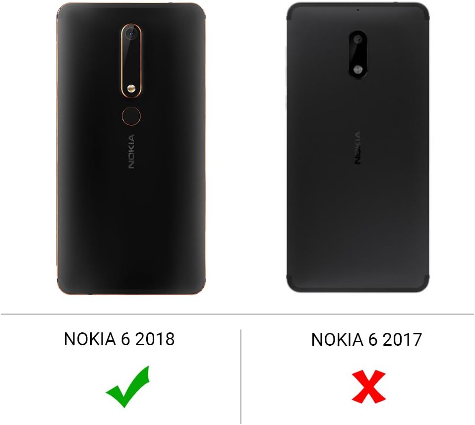 EasyAcc Case for Nokia 6 2018 Case, Nokia 6.1 (2018), Crystal Clear Soft TPU Slim Anti Slip Case Transparent Back Cover Compatible with Nokia 6 2018