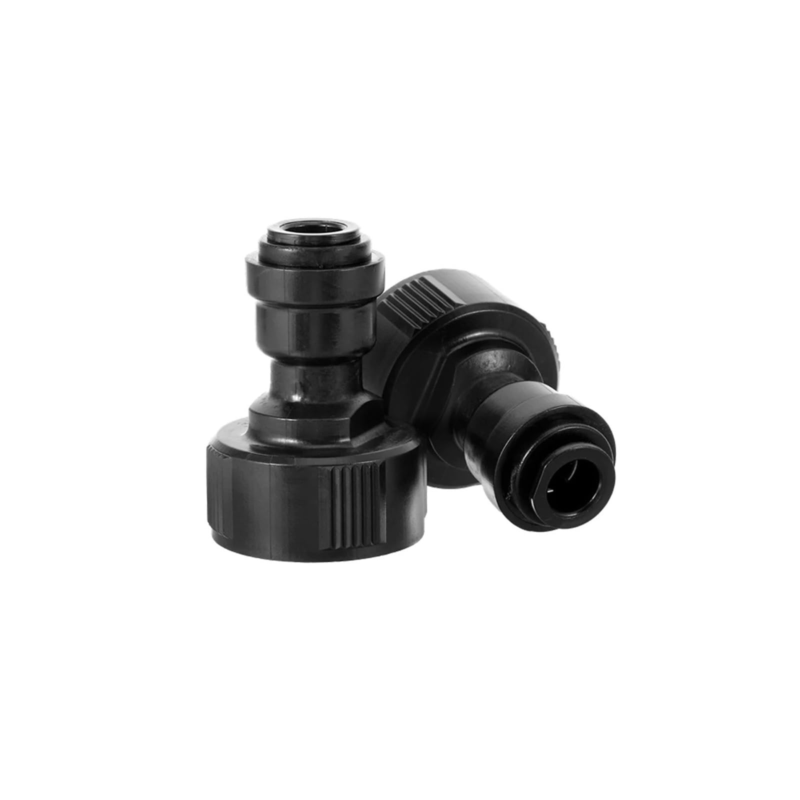 Juntas de grifo de rosca hembra de 3/4 pulgadas con filtro de malla de 8 mm, color negro, para jardín, césped, plantas, flores, riego, conectores rápidos, 1/10 unidades