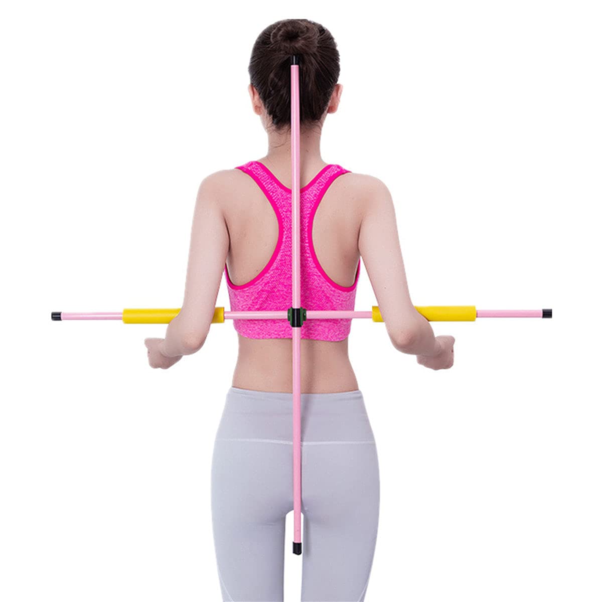 Bâton De Yoga En ABS - Outil D'étirement Et Correction Posture - Tailles 60cm Ou 70cm - Avec Sangle