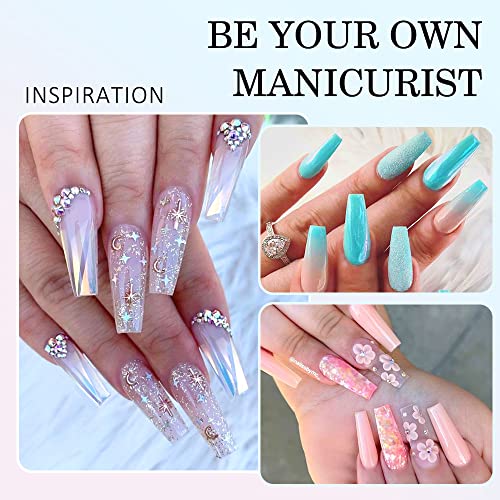 Infeling Gel Nail Glue - 15Ml 4 In 1 Nail Glue Gel For Acrylic Nails Long Lasting, Super Strong Uv Extension Nail Glue, Fit For Flat And Curved Nail Beds, Last 21+ Days #TOP5