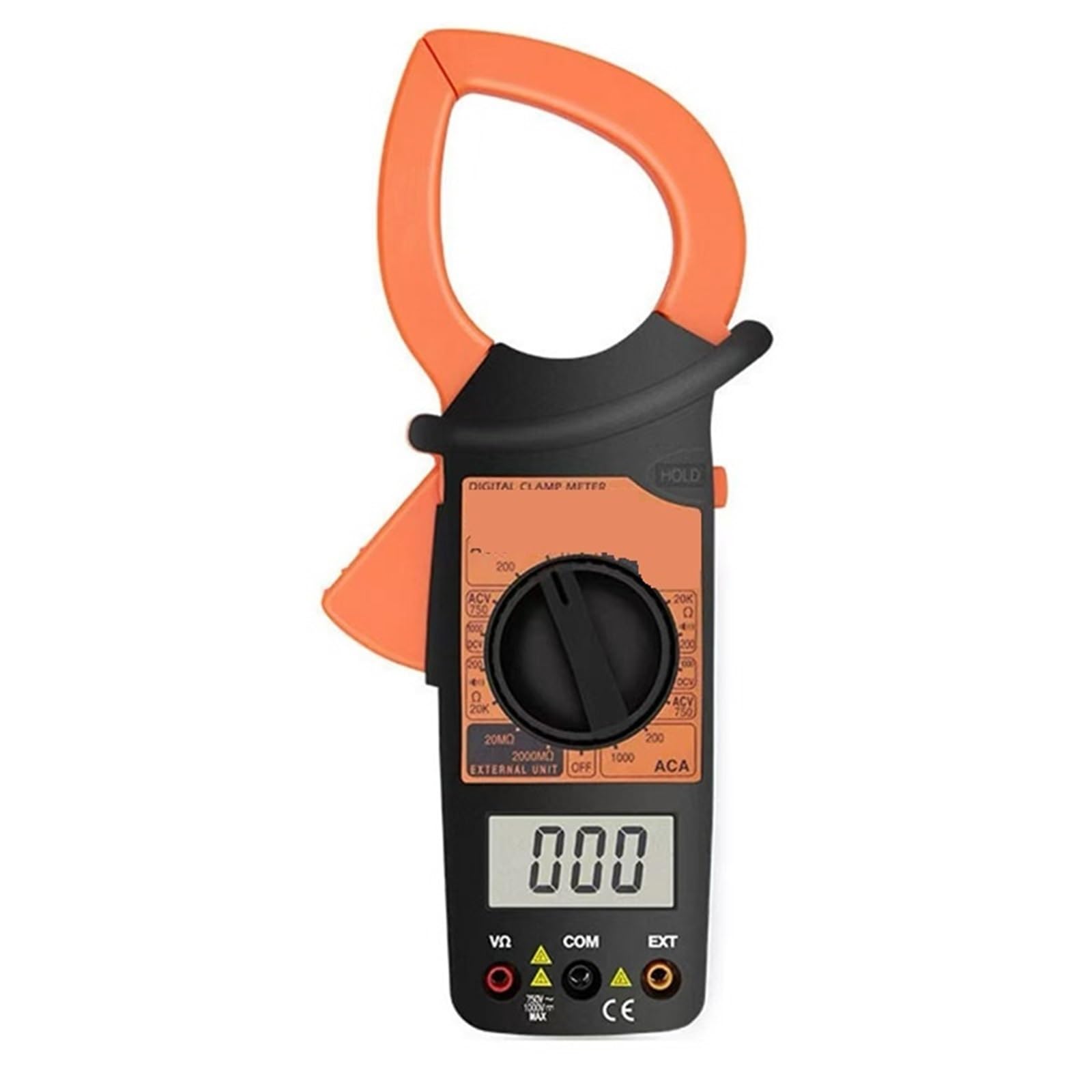 Pinza amperimétrica digital 6015F de alta corriente y 1000 A, medidor de caudal con pinza, frecuencia DM6266(Dm6266)