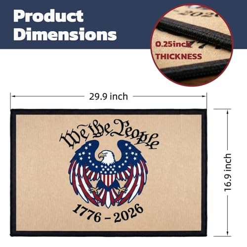 Tapete Decorativo Patriótico USA 75.95x42.93 cm miniatura 2