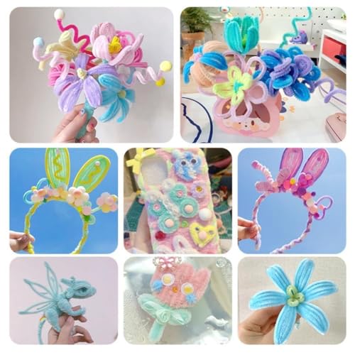 Art Ranger 100pc Pastel Multicolor Pipe Cleaners - Image 6