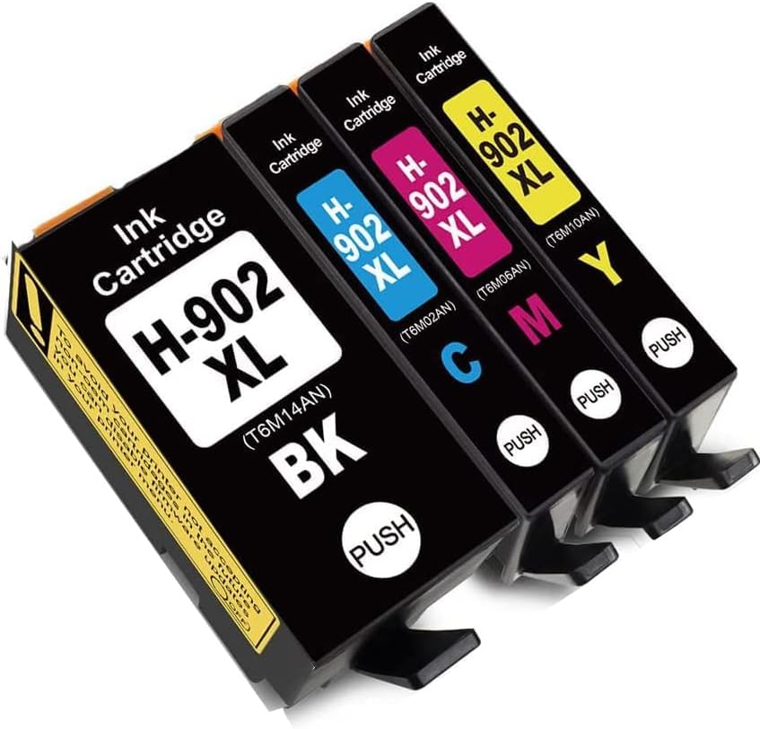 Cartucho de tinta de repuesto compatible para cartuchos de tinta 902XL 902 para usar con Officejet 6978 6968 6962 6958 6970 6950 6960 Bandeja de