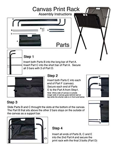 Creative Mark Folding Canvas Print Rack - Artist Gallery Portable Display Rack for Posters, Artwork, Prints, Canvas, Panels, Galleries, Studios & Storage - Jumbo - Thumbnail 5
