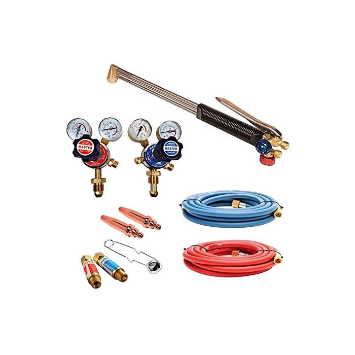 Buy OXY Acetylene Gas Cutting Set Torch Nozzle Cutter Flame Oxygen Full KIT Online at desertcart