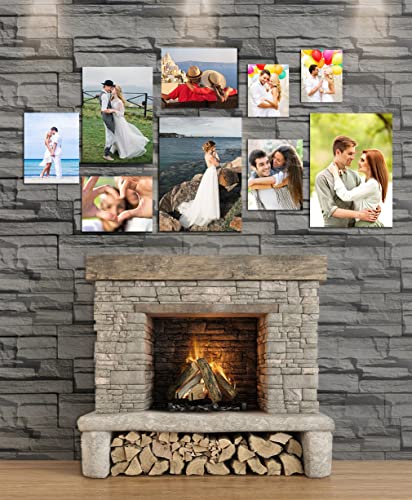 Dazella Custom Wood Prints With Your Own Photo Personalized Christmas Couples Gifts For Mom, Dad, Men, Women, Portrait Wooden Picture Frame, Customized Memorial Anniversary Photo Gifts #TOP4