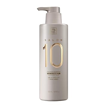 Mise En Scene Salon 10 Protein Shampoo for Severe Damaged Hair - Low porosity Hair Product, Korean HairPerfume Shampoo, 10-Sec Protein Clinic, Moisturizing & Restoring, 16.9 Fl. Oz. 500ml