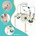 Donmills Wooden Activity Table for Toddlers, Montessori Toy for Baby Activity Table with Bead Maze, Shape Sorter, Animal Toys Sensory Play Table, Early Education Learning Birthday Gift for Boys Girls