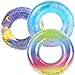 Pool Floats Kids 3 Pack, Inflatable Swim Rings for 4-10 Years Old GirlsPool Tubes Toys, Pool Floats Ring Toys, Summer Beach Swimming Pool Floats Party Supplies