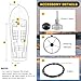 QYMOPAY Boat Steering Control Cable, 20ft Cable Outboard Steering Kit 3/4