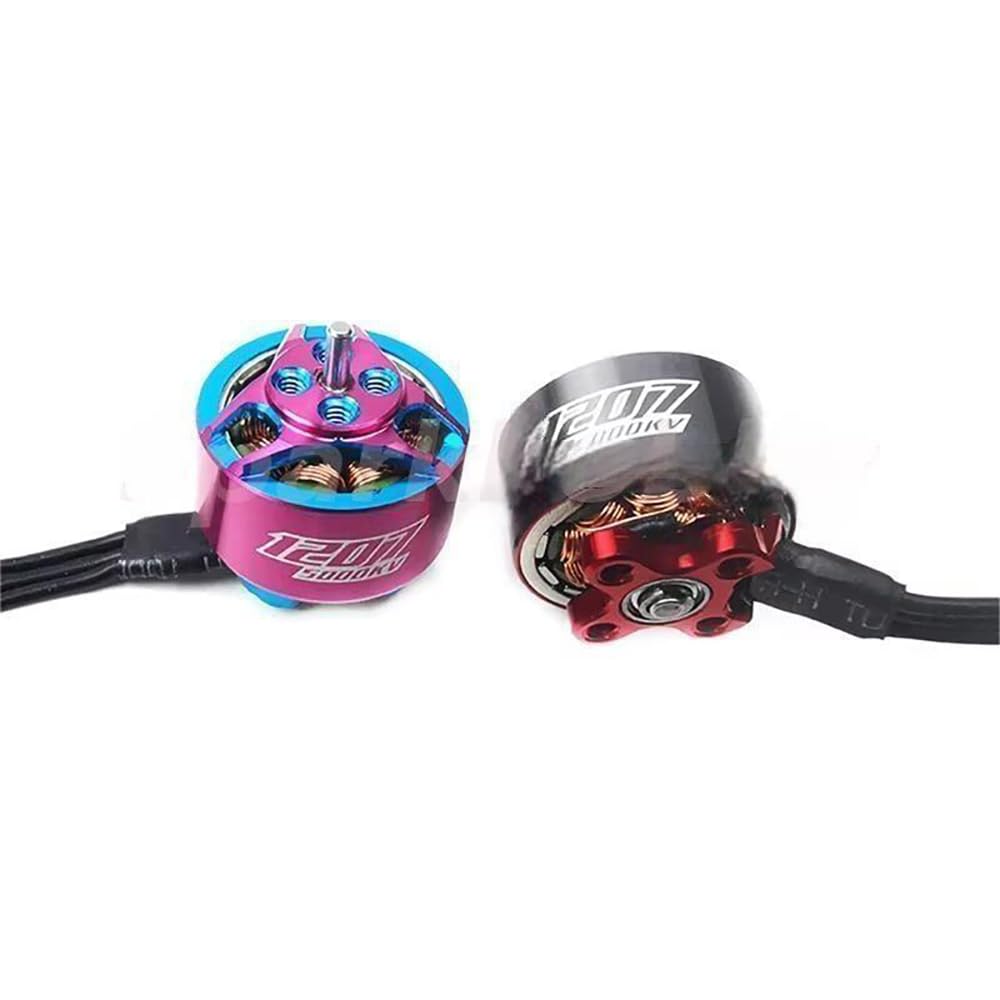 GTS V2 1207 KV5000 3-4S różowy silnik bezszczotkowy do silników RCINPOWER RC Drone FPV modele wyścigowe akcesoria DIY część zamienna (4 szt. 1207 5000KV)