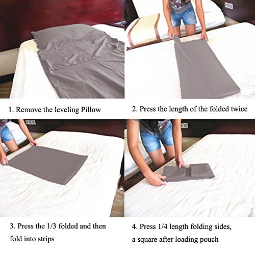 Cotton Sleeping Bag Liner Travel and Camping Sheet Lightweight Compact Sleep Bag Sack Picnic (82.7 X 63 Inch, Khaki Grey)
