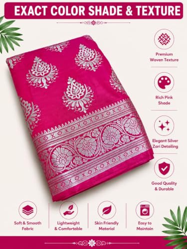 Image of Women's Glory Banarasi Satin Silk With Embroidered Design.