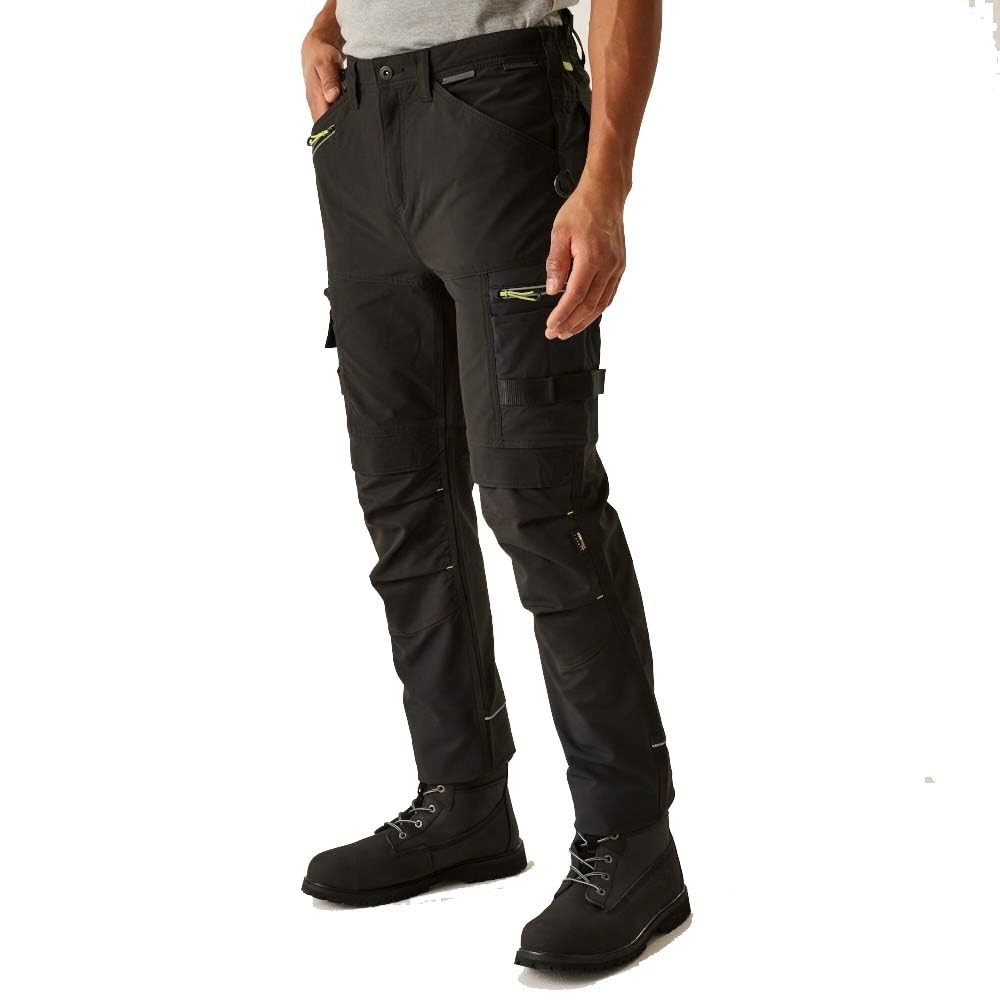 Regatta Men's Black Trj393 Tactical Infiltrate Stretch Holster Pocket Trousers