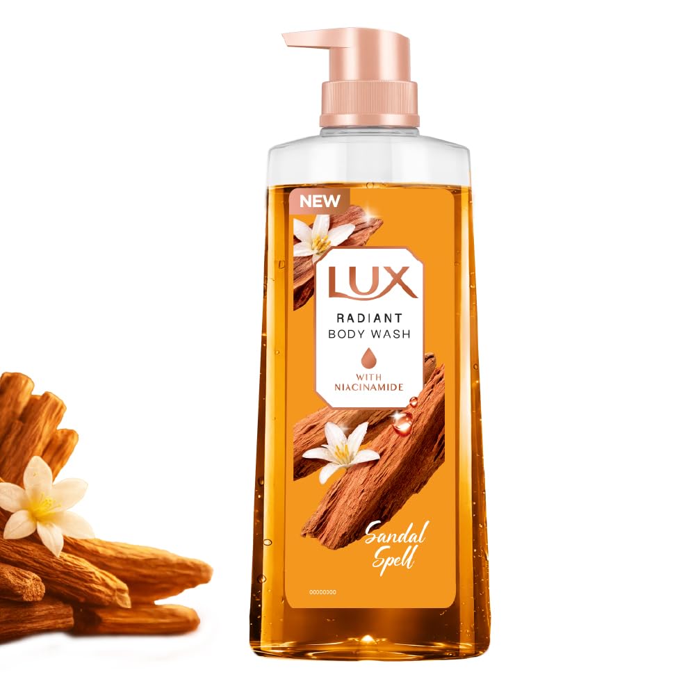 Lux Body Wash LUXURIOUS SANDALWOOD with Sandalwood Oil & Tuberose scent SuperSaver XL Pump Bottle with upto 12H* Long Lasting Fragrance|| Glycerine|| Paraben Free|| Rich Foam|| 750 ml-picture-6