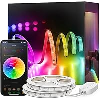 Govee Striscia LED RGBIC 30 m, funziona con Alexa & Google Assistant, controllo segmenti fai da te,...
