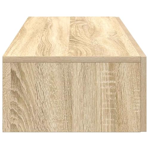 Étagère murale flottante en chêne Sonoma 100cm avec tiroirs de rangement pour salon - 2