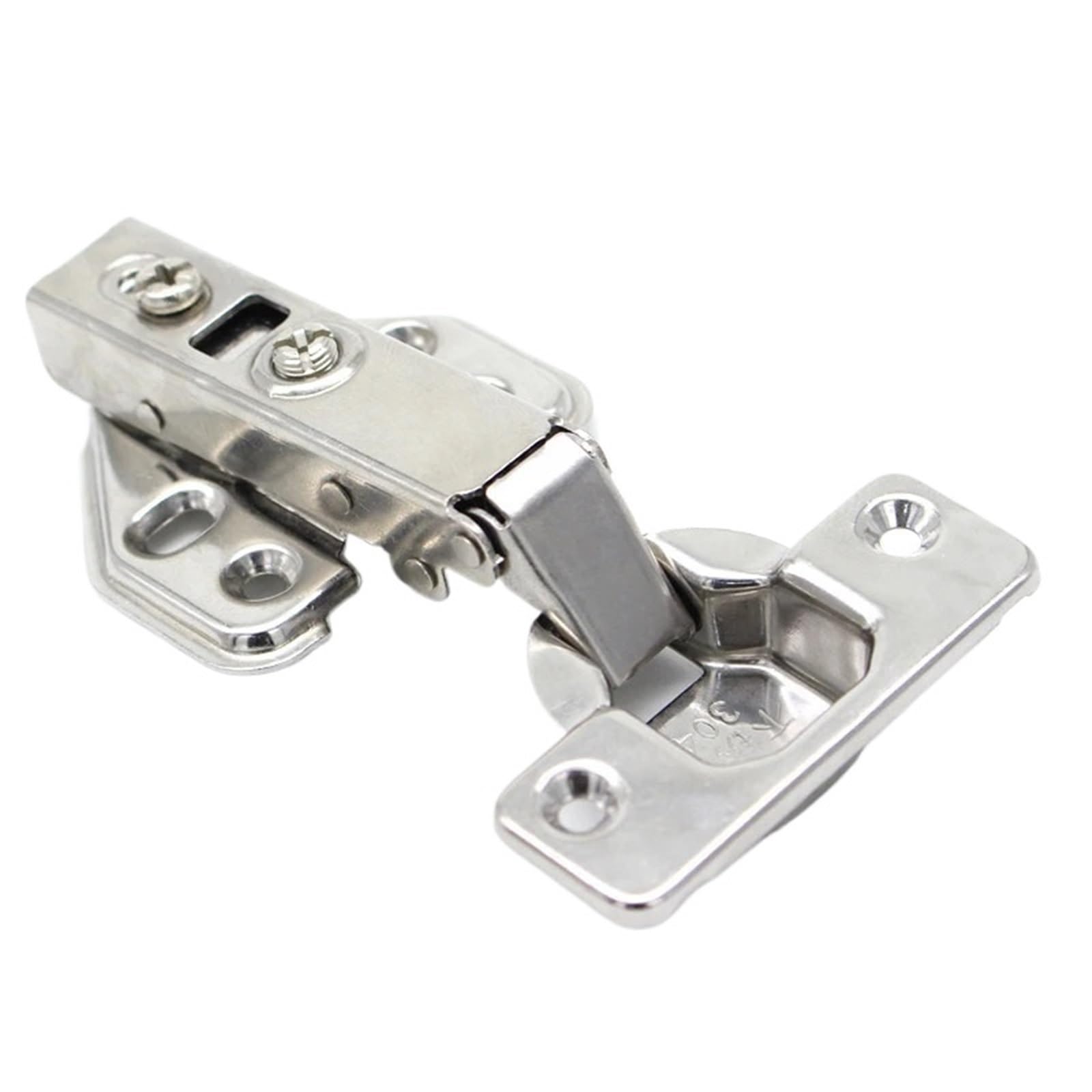 1/2/4/8pcs Hinges Furniture Cabinets Stainless Steel Door Hinges(Fixed FO 2PCS)