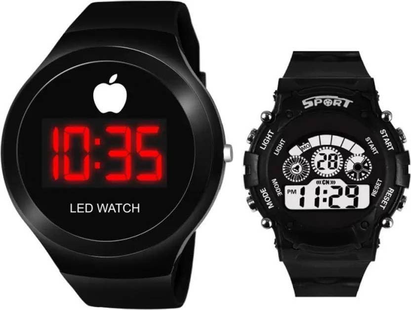QALIBA New Round DIAL Combo Black Watch Digital with Silicon Latest Band (B0CHK2LVTQ) Amazon Price History, Amazon Price Tracker