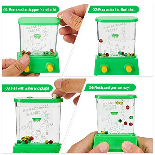 Sumind Handheld Water Game Arcade Water Ring Game Mini Water Tables For Beach Toys Party Retro Pastime, Random Colors (Without Water)… #TOP3