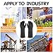 Chemical Gloves, 3 Pairs EnPoint 13.7 Inches Heavy Duty Latex Gloves Resist Strong Acid Alkali and Oil Proof Gloves for Chemical Industry Working, Black Long Safety Work Gloves for Cleaning Washing