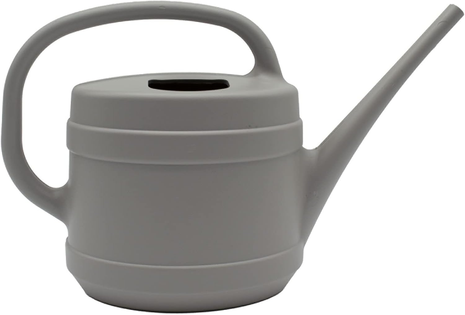 The HC Companies ½ Gallon Plant Watering Can - Small Plastic Garden Water Pot with Long Spout for Indoor Outdoor Plants Flower, Gray