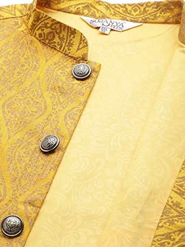 Image of SOJANYA Men Kurta Pyjama With Nehru Jacket