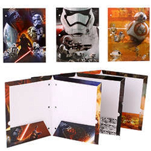 Star Wars 7 Portfolio The Force Awakens - Set of 3 Portfolio 2 Pocket School Folders