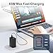 65W 3-Port Super Fast Charging Wall Charger, GaN Adapter for Samsung Galaxy S25 Ultra/S25/S25+/S24 Ultra/S24/S24+/S23 Ultra/S23/S23+/S22/S22 Ultra/S22+/Z Fold 3/ laptops