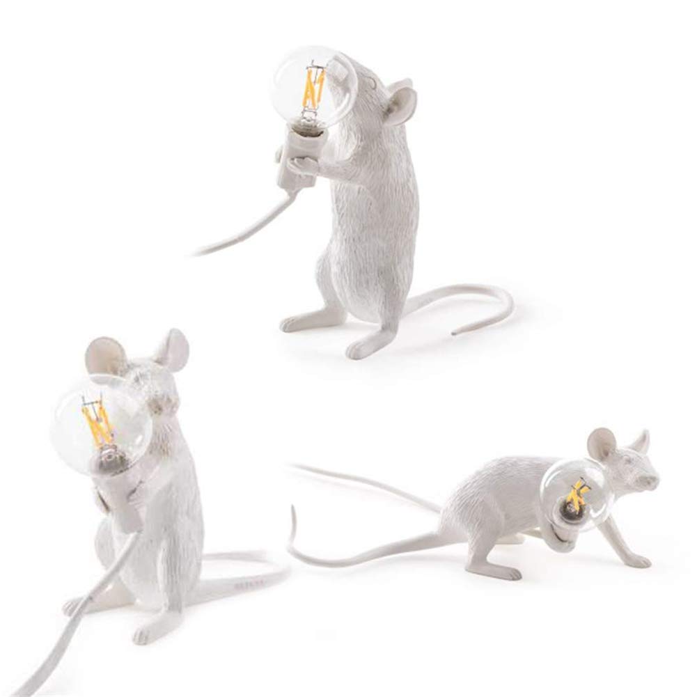 Amazon.co.jp: アートホワイトマウスのネズミのデスク ライト ランプ