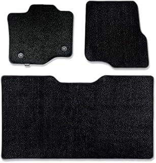 CarsCover Custom Fit 2015-2019 Ford F150 F250 F350 SuperCrew Cab Front and Rear Row Carpet Car Truck Floor Mats Heavy Cushion Ultramax Asphalt Black
