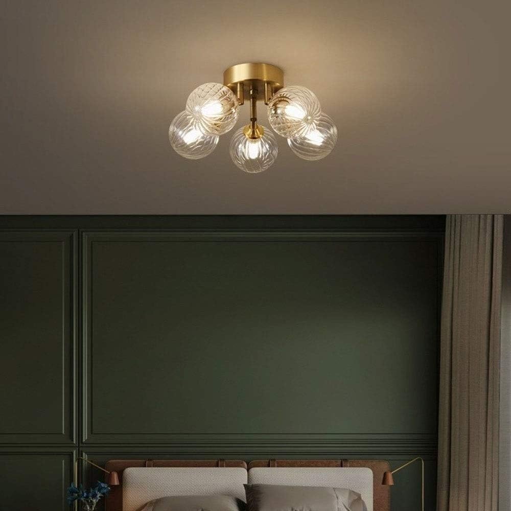 KLXSIVU Postmodern All-Copper Balcony Aisle Lights Ceiling Lamp - Lamps Bedroom Corridor Hanging Modern Minimalist Light,Chandelier,One Color-33cm