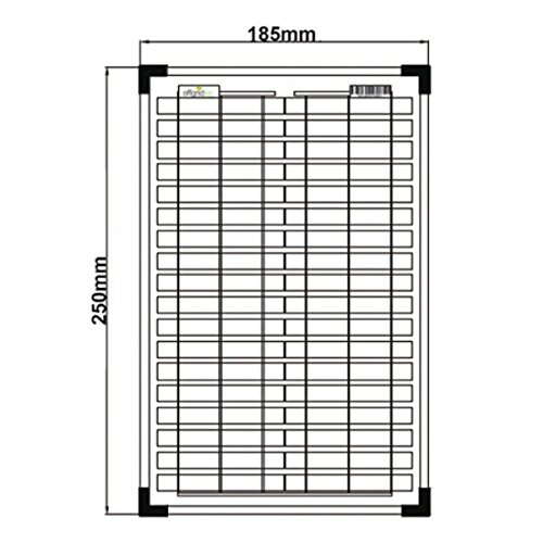 Panneau solaire gamme professionnelle polycristallin 5W 12V
