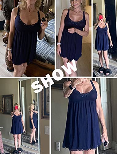 Image of Avidlove Women Sexy Sleepwear Lace Chemise Nightgown Full Slip Babydoll Sleepwear