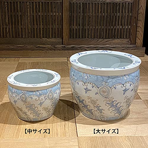 Amazon.co.jp: ウッドギャラリー樹 水鉢・芭蕉 大 水鉢 大型 特大 13号