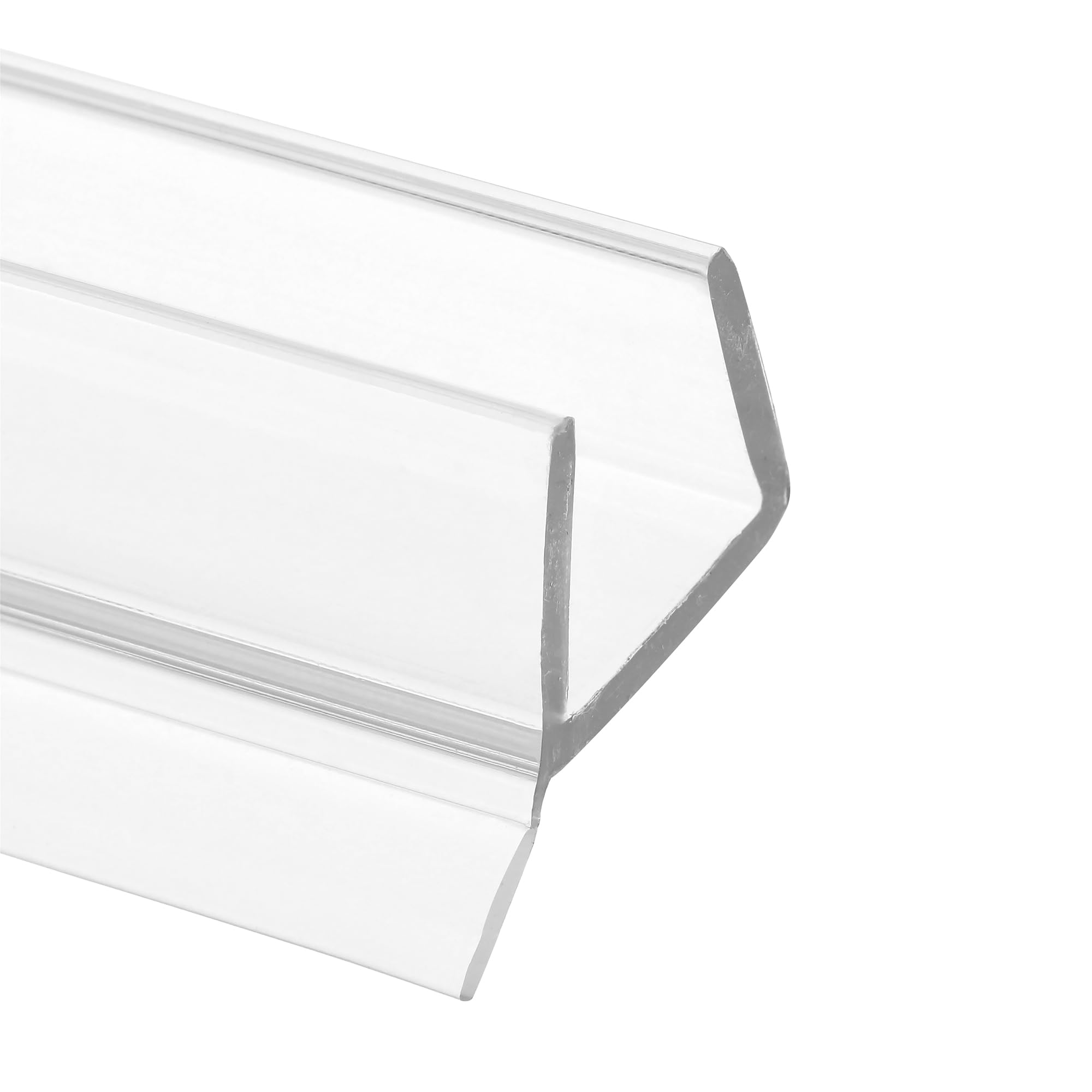Prime-Line M 6262 Frameless Shower Door Bottom Seal for 1/4 in. Thick Glass Doors, Single Flap, 36 in., Clear Vinyl (Single Pack)
