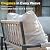 Metal Patio Furniture Set w/Fire Pit Table, 6-Piece Patio Set with 5-Inch Thick Cushions, Outdoor Furniture Set for Garden, Backyard, Balcony, Poolside (Warm Grey)