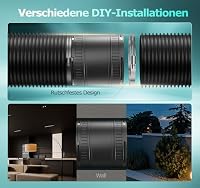BUMSOU Leise Rohrlüfter mit Feuchtigkeitssensor Temperatursensor Timer, 6 Stufiger Abluftventilator mit Überhitzungsschutz, Rohrventilator 100mm mit Fernbedienung, Rauchabzug Ventilator Bad WC Garage – Ansicht 7