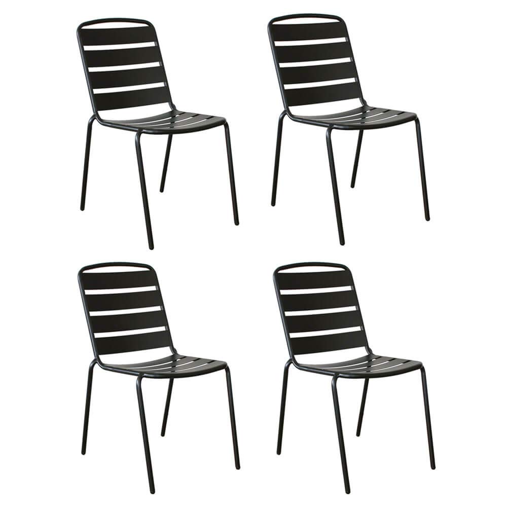 Chaises Zelie en métal pour aménager une salle à manger au style bistrot moderne