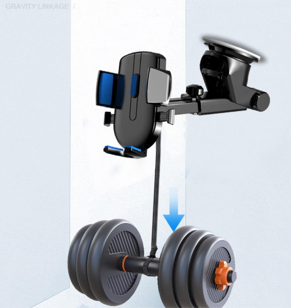 Robusto Soporte Movil Coche Soporte para Automóvil Apto para Teléfono para para O GPS para para 360 Grados para para Plegable Duradero(A)