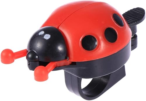 Miniatura 10 de BESPORTBLE  Campana de plástico para bicicleta con forma de mariquita para niños, bicicleta, regalo para niños, color rojo