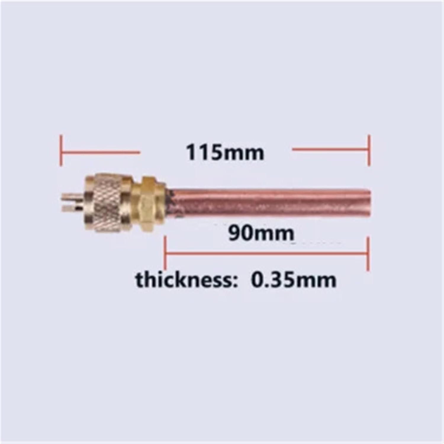 1PCS Gas Refrigerant Fridge Part Copper R134a Ac Access Valve Charging Pin Valve Hand Tool Parts(Indigo)