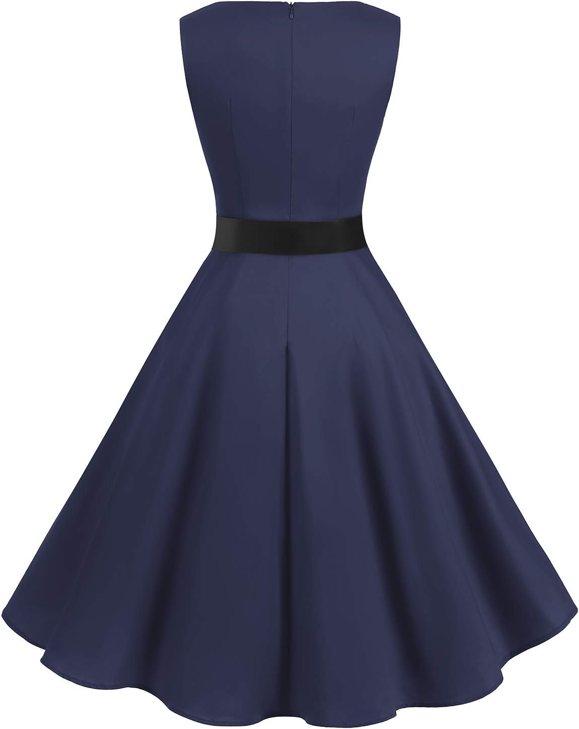 Gardenwed Women's Vintage Dress Sleeveless Cocktail 1950s Dresses Retro Tea Party Swing